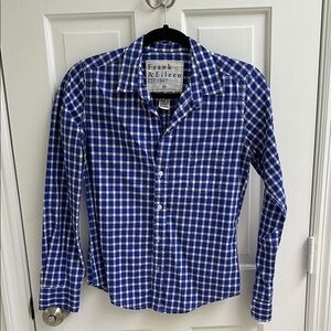 Frank & Eileen gingham check button down shirt. Barry size XS. LIKE NEW.